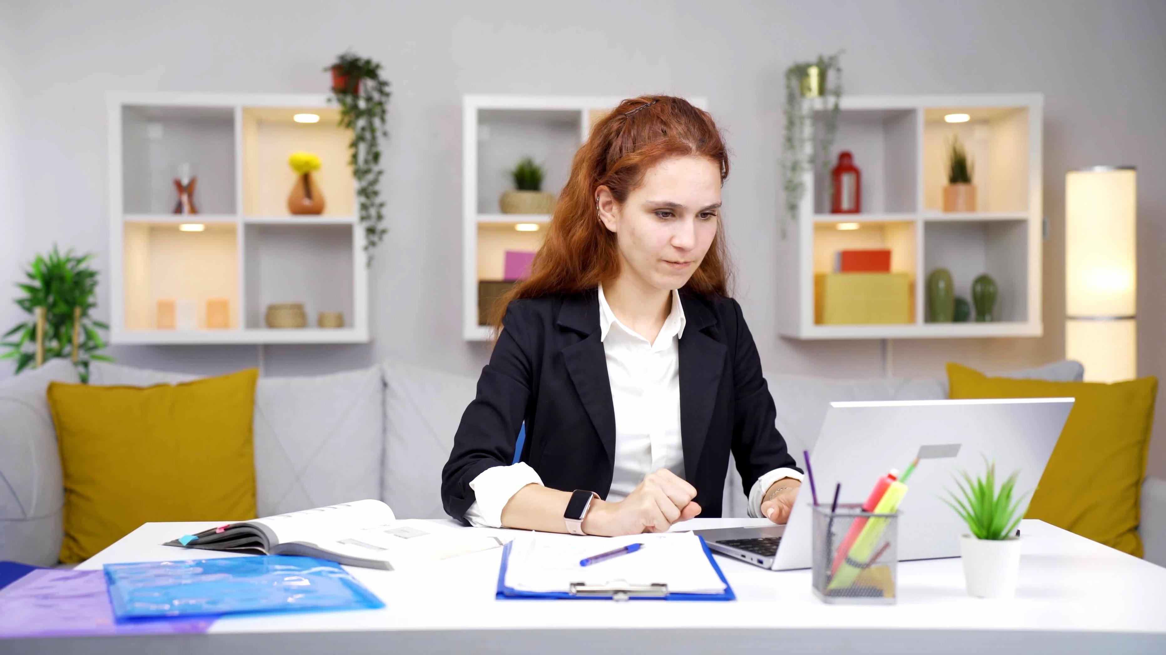 Professional workspace showing expense management workflow